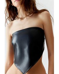 Urban Renewal - Remade Leather Tie-Back Tube Top - Lyst