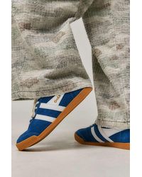 Gola - Blue & White Elan Suede Trainers - Lyst
