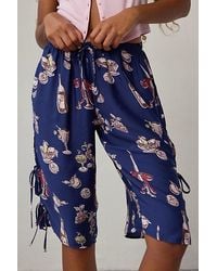 Out From Under - Goodnight Kiss Side-Tie Satin Long Pajama Short - Lyst