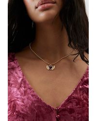 Urban Outfitters - Heart Angel Charm Necklace - Lyst