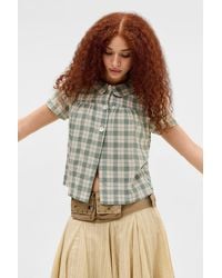 Kimchi Blue - Monroe Check Pea Jacket - Lyst
