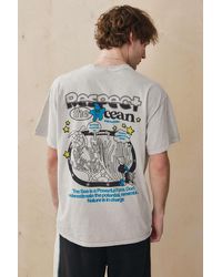 Urban Outfitters - Uo Ecru Respect The Ocean T-shirt - Lyst