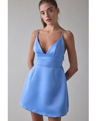 Kimchi Blue - Petit Fours Fit-And-Flare Satin Mini Dress - Lyst