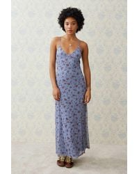 Urban Outfitters - Uo Floral Mesh Maxi Dress - Lyst