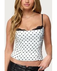 Edikted - Polka Dot Layered Lacey Bra Corset - Lyst
