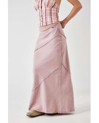 BDG - Daria Linen Maxi Skirt - Lyst