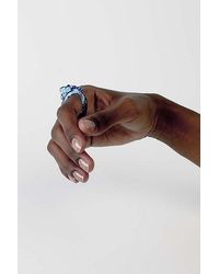 rain and rivers - Handmade Bubble Crown Glass Ring - Lyst