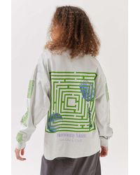 Urban Outfitters - Uo Harmony Maze Oversized Long Sleeve Tee - Lyst