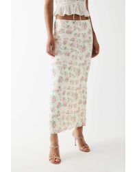 Love Triangle - Lila Lace Maxi Skirt - Lyst