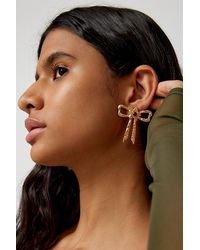 Urban Outfitters - Layla Textured Bow Earring - Lyst
