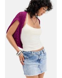 TRUE RELIGION - Sadie Denim Mini Skirt - Lyst
