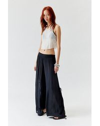 Out From Under - Tied Up Gauze Wide Leg Pant - Lyst