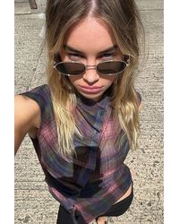 Urban Outfitters - Uo Sydney Cut Out Metal Sunglasses - Lyst