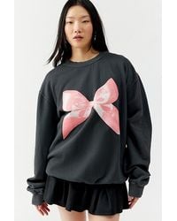 Urban Outfitters - Overdyed Bow Pullover Sweatshirt - Lyst