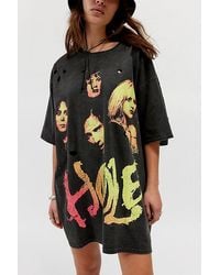 Urban Outfitters - Hole Gradient Washed Destroyed T-Shirt Dress - Lyst