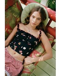 Urban Outfitters - Uo Elsa Floral Tank Top - Lyst