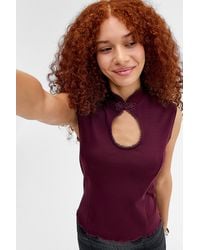 Silence + Noise - Silence + Noise Keyhole Ponte Top - Lyst