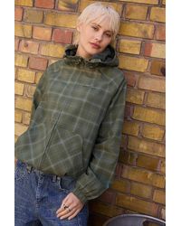 iets frans... - Carter Check Water Resistant Windbreaker Jacket - Lyst