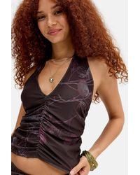 Motel - Purple Sienna Mesh Top - Lyst