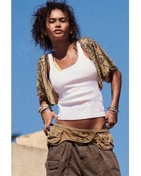 Urban Outfitters - Uo Jessie Cotton Vest Jacket - Lyst