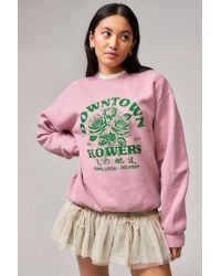 Urban Outfitters - Uo Downtown Flowers Sweatshirt - Lyst