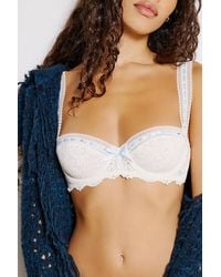 Out From Under - Flora Lace Balconette Bra - Lyst