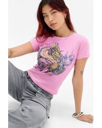 Urban Outfitters - Uo Dragon Tat Baby Graphic Tee - Lyst