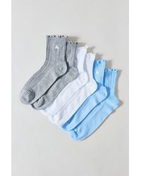 adidas - Performance Ruffle Quarter Crew Socks 3-Pack - Lyst
