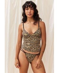 Out From Under - Je T'aime Leopard Print Thong - Lyst