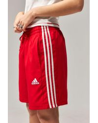 adidas - 3-stripes Longline Shorts - Lyst