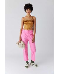 Dickies Uo Exclusive High Waisted Ankle Pant - Pink
