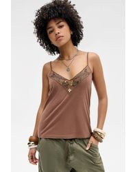 Silence + Noise - Silence + Noise Lana Embellished Cami Top - Lyst