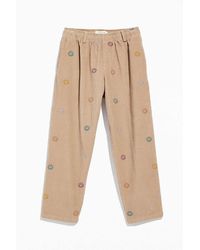 uo geo print corduroy cargo pant