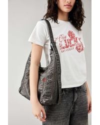 Urban Outfitters - Uo Faux Leather Eyelet Trapeze Shoulder Bag - Lyst