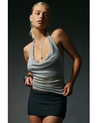 Urban Outfitters - Uo Thea Chainmail Mesh Cowl Neck Halter Top - Lyst