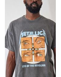 Urban Outfitters Uo -u00a0 überfärbtes t-shirt metallica" - Grau