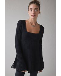 Kimchi Blue - Hannah Ruffle Trim Babydoll Sweater - Lyst