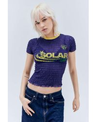 Urban Outfitters - Uo Solar Shirred Baby T-shirt - Lyst
