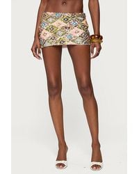 Edikted - Naama Sequin Mini Skort - Lyst