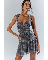 Urban Outfitters - Uo Tish Drop-Waist Mini Dress - Lyst