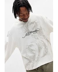 Ed Hardy - Uo Exclusive Phoenix Slub T-shirt - Lyst