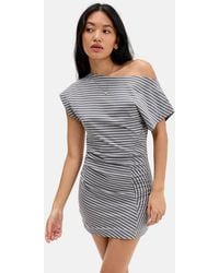Silence + Noise - Silence + Noise Becky Asymmetric Ruched Mini Dress - Lyst