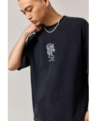 Ed Hardy - Uo Exclusive Black Waffle Dragon Soul T-shirt - Lyst