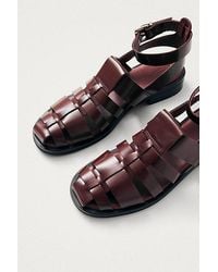 Alohas - Perry Leather Fisherman Sandal - Lyst