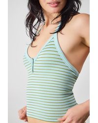 Out From Under - Andi Stripe Halter Seamless Cami - Lyst