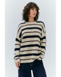 Urban Outfitters - Uo Striped Boucle Knit Jumper - Lyst