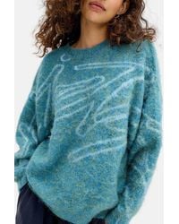 iets frans... - Graffiti Brushed Knit Jumper - Lyst