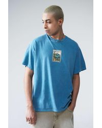 Urban Outfitters - Uo Blue Mini Mountain Motif T-shirt - Lyst