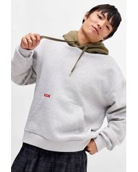 Quiksilver - Uo Exclusive Grey Contrast Hoodie - Lyst