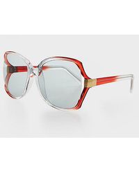 Sunglass Museum - Vintage Joan Oversized Square Sunglasses - Lyst